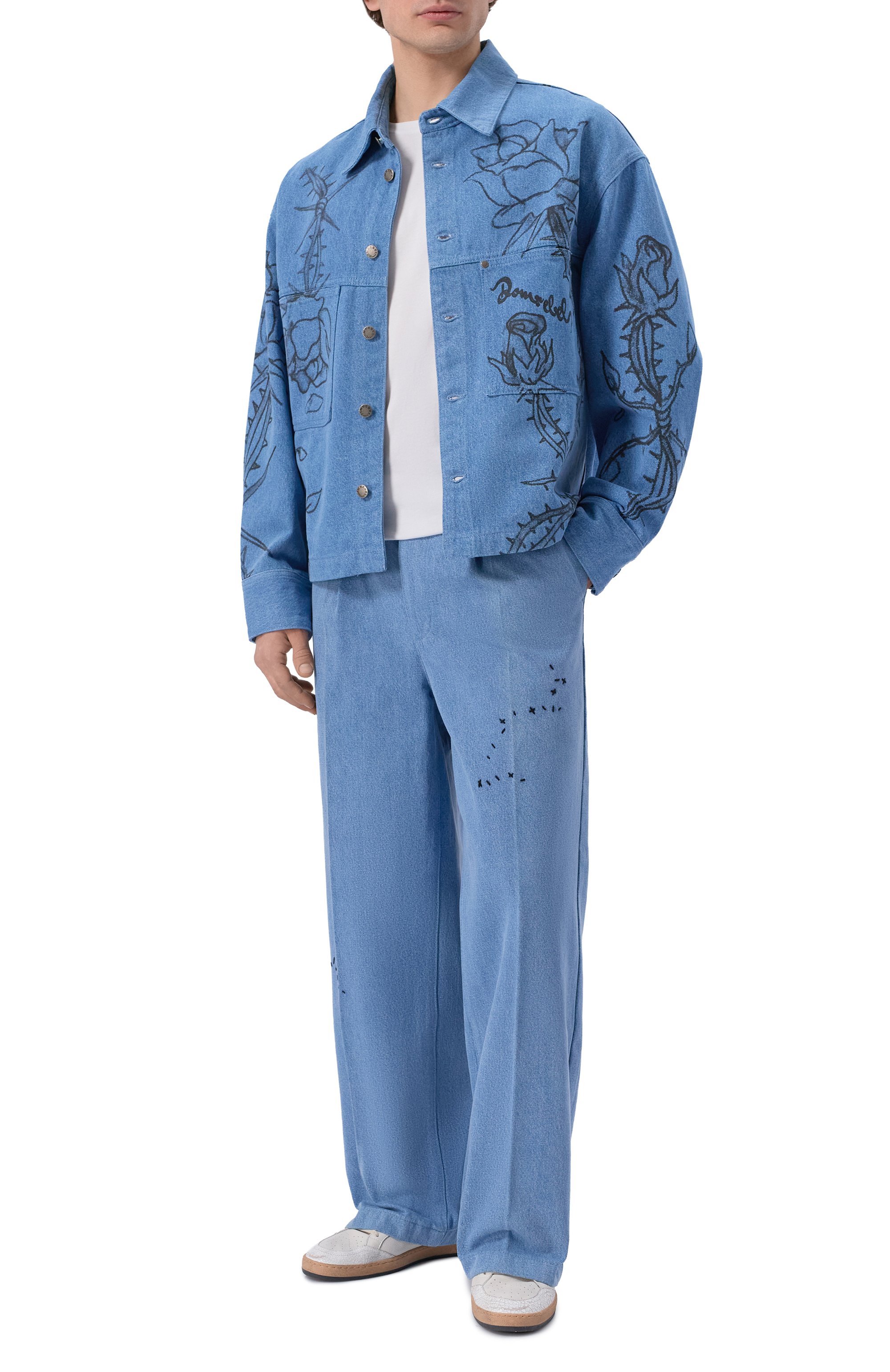 Хлопковые брюки DOMREBEL, арт. M LAZY/PLEATED TR0USERS, фото 2