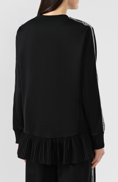 Пуловер с оборкой REDVALENTINO черного цвета по цене 29950 руб., арт. RR3MF00L/ZID, фото 4 Пуловер с оборкой REDVALENTINO, арт. RR3MF00L/ZID, фото 4