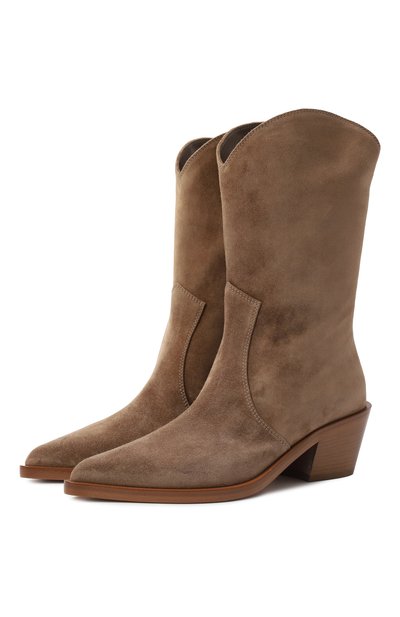 Женские замшевые казаки waylon 45 GIANVITO ROSSI, арт. G72999.45CU0.CASCAML