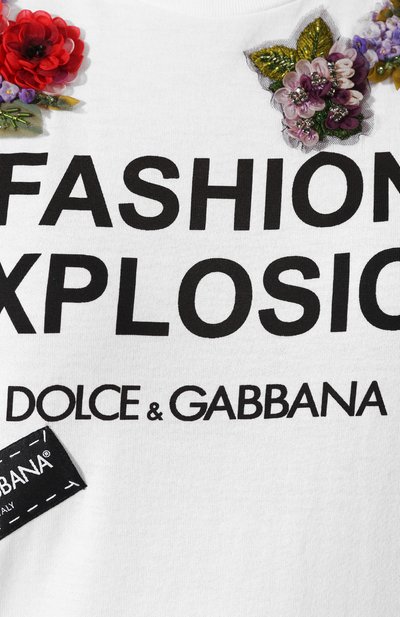 Хлопковая футболка DOLCE & GABBANA, арт. F8K74Z/G7RYP, фото 5