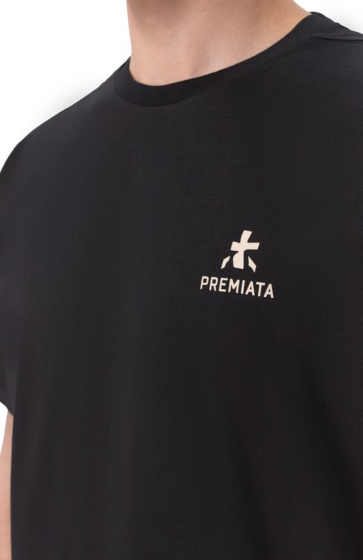 Хлопковая футболка Premiata PA1050 Чёрный  PA1050 Фото 5