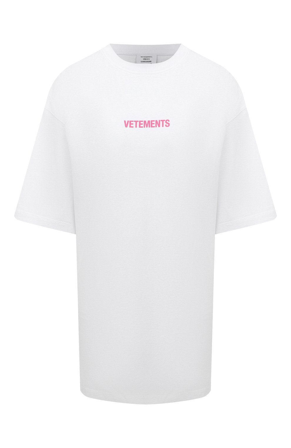 Хлопковая футболка VETEMENTS, арт. UE52TR120W 1602/W, фото 1