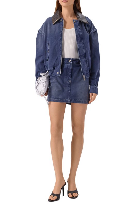 Джинсовая юбка Halfboy HS261WN002 CV002/W0RKER MINI Синий  HS261WN002 CV002/W0RKER MINI Фото 2