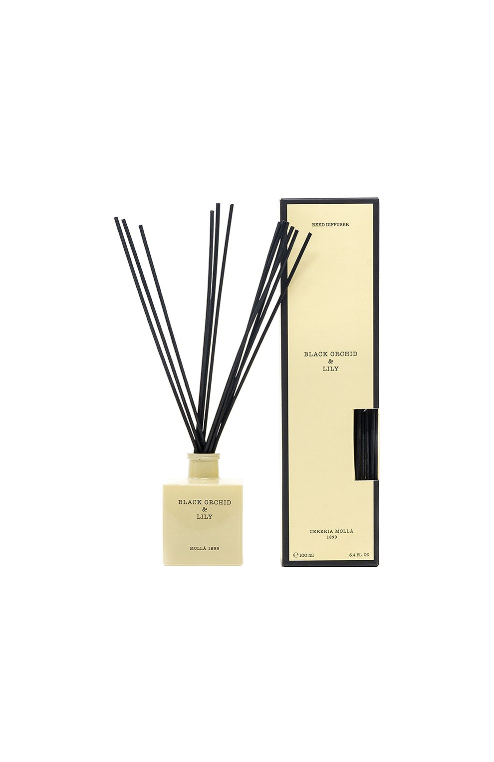 Диффузор с палочками black orchid & lily (100ml) CERERIA MOLLA 1899 бесцветного цвета по цене 4000 руб., арт. 8424405013236, фото 1 Диффузор с палочками black orchid & lily (100ml) CERERIA MOLLA 1899, арт. 8424405013236, фото 1