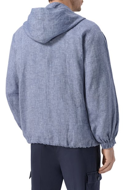 Льняная куртка-рубашка KITON, арт. UMC015H09613, фото 4