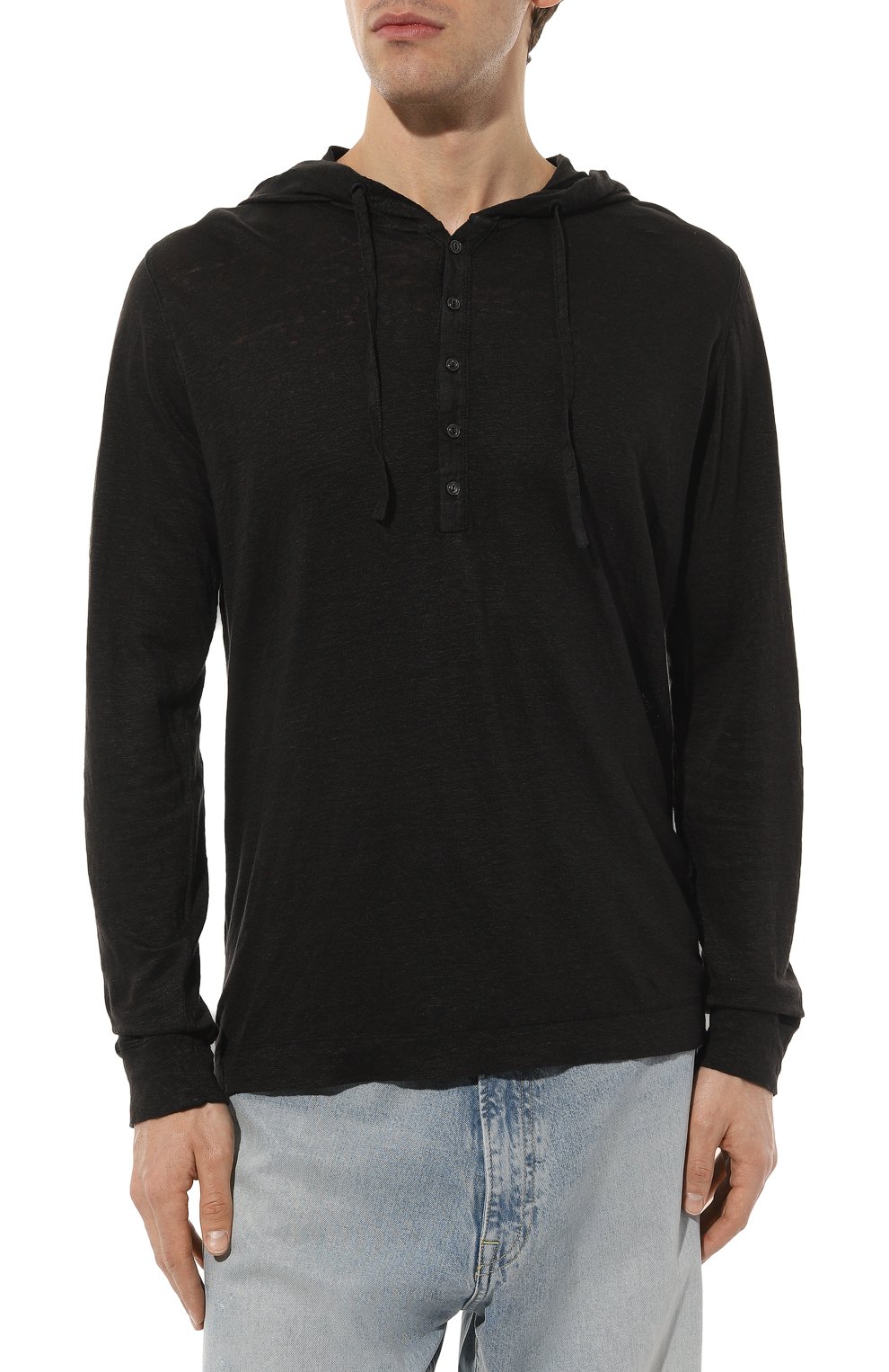 Льняной лонгслив-хенли 120% LINO, арт. 31ALIM7553/000E908/S00, фото 3