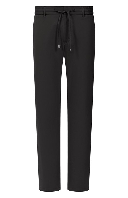Брюки из хлопка и шелка Zilli CP201CM010790043U/68 Чёрный CP201CM010790043U/68