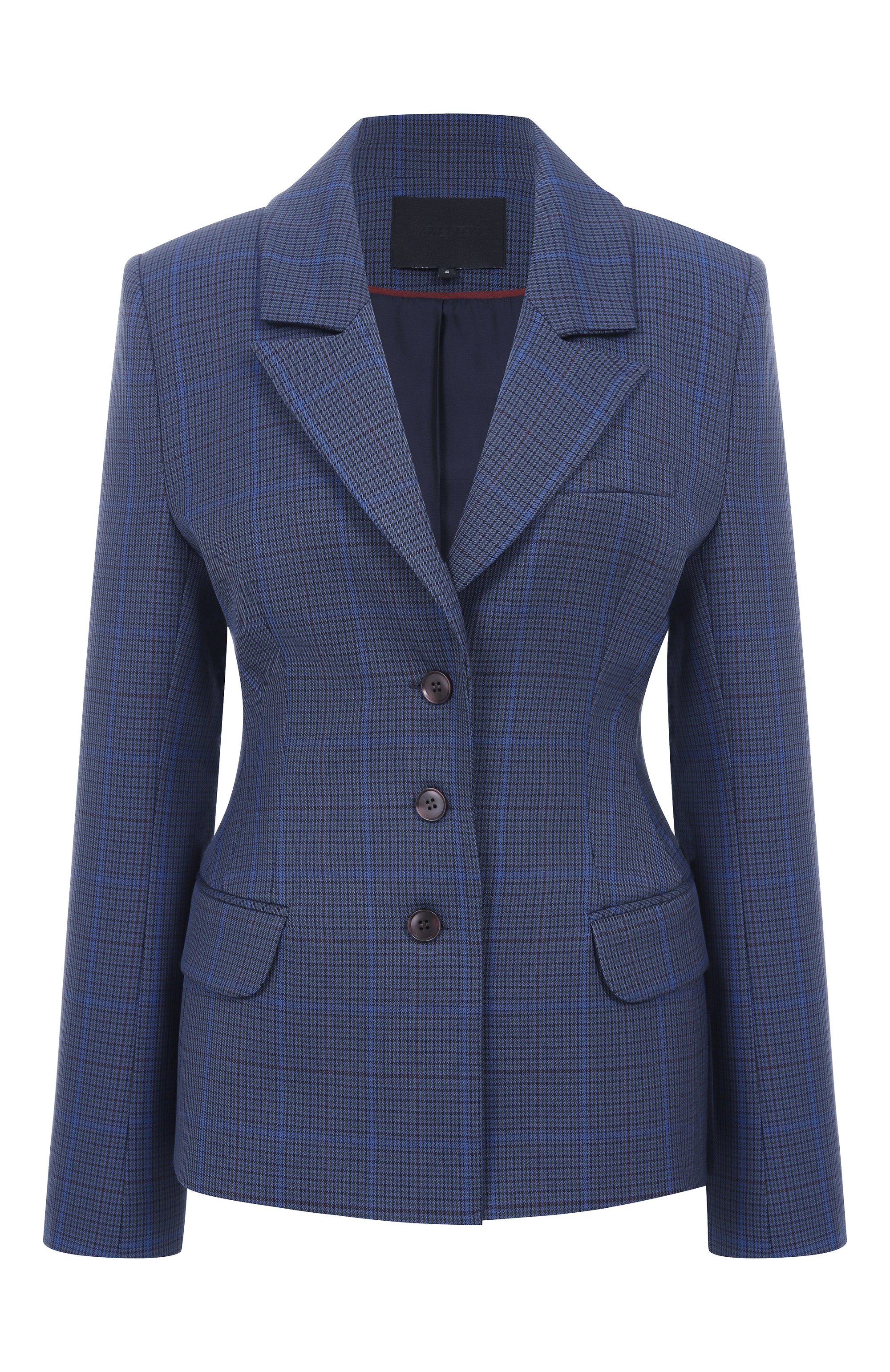 Жакет LESYANEBO синего цвета по цене 54000 руб., арт. LN02H-878_MAE, фото 1 Жакет LESYANEBO, арт. LN02H-878_MAE, фото 1