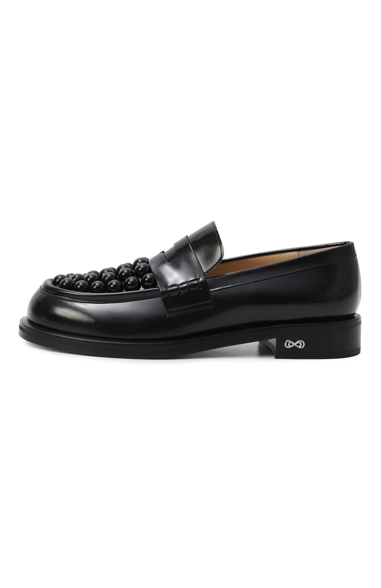 Кожаные пенни-лоферы sirene MACH & MACH, арт. PF24-S0776-30-SPA-BLK, фото 1