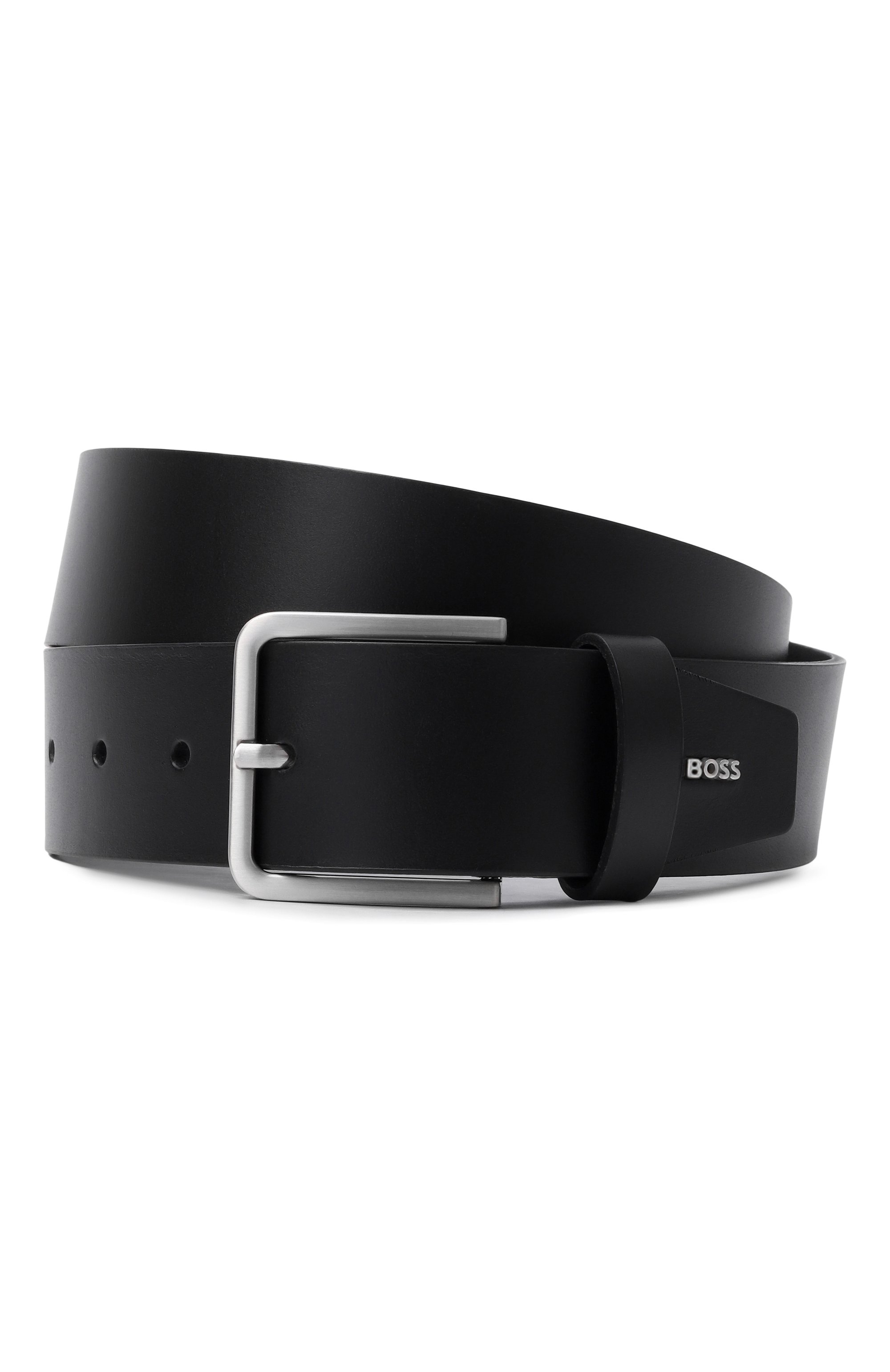 Кожаный ремень BOSS черного цвета по цене 10900 руб., арт. 50558731, фото 1 Кожаный ремень BOSS, арт. 50558731, фото 1