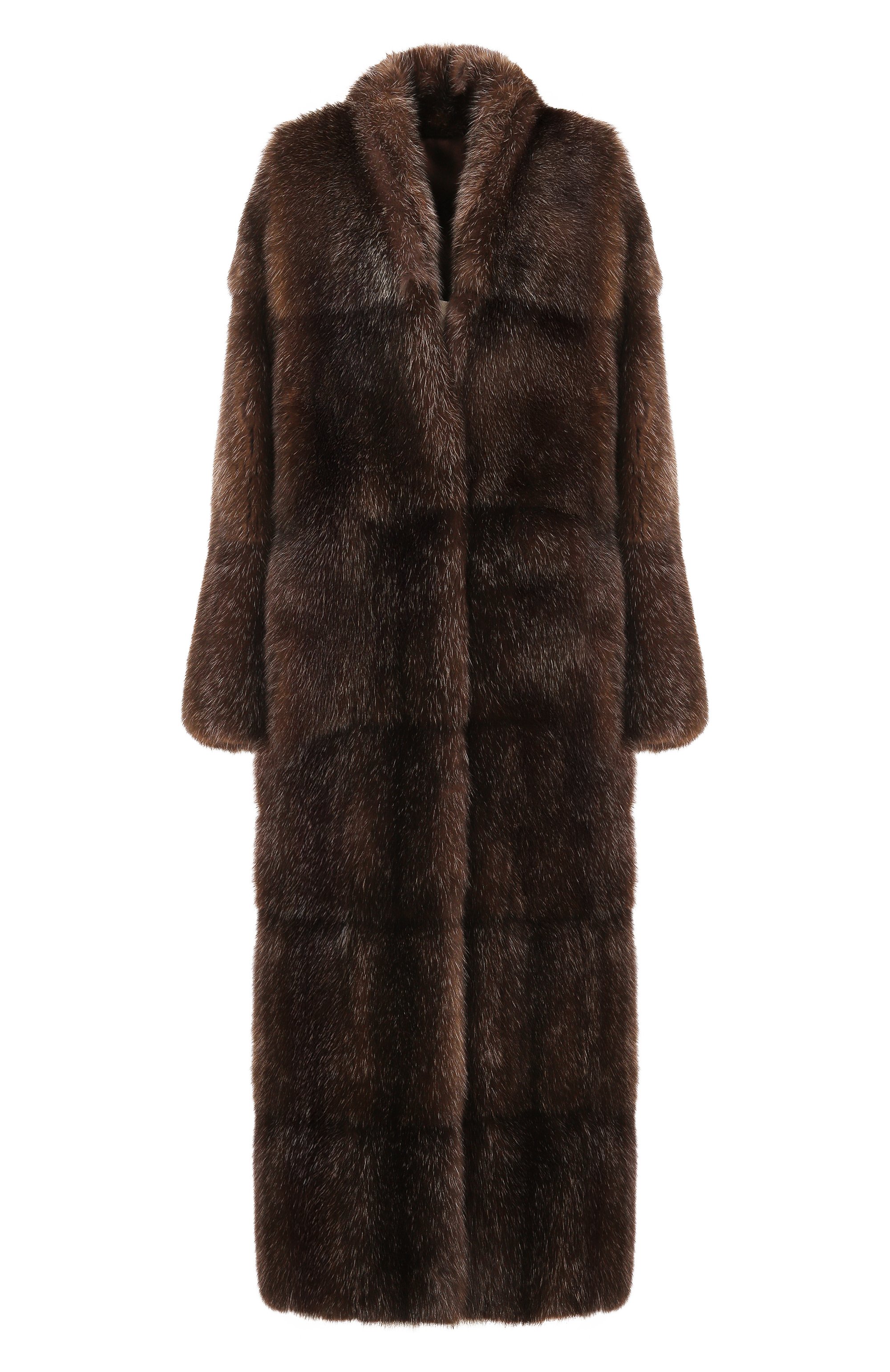 Шуба из соболя MVST коричневого цвета по цене 19350000 руб., арт. M002A/SABLE WILD SILVER 4-5, фото 1 Шуба из соболя MVST, арт. M002A/SABLE WILD SILVER 4-5, фото 1