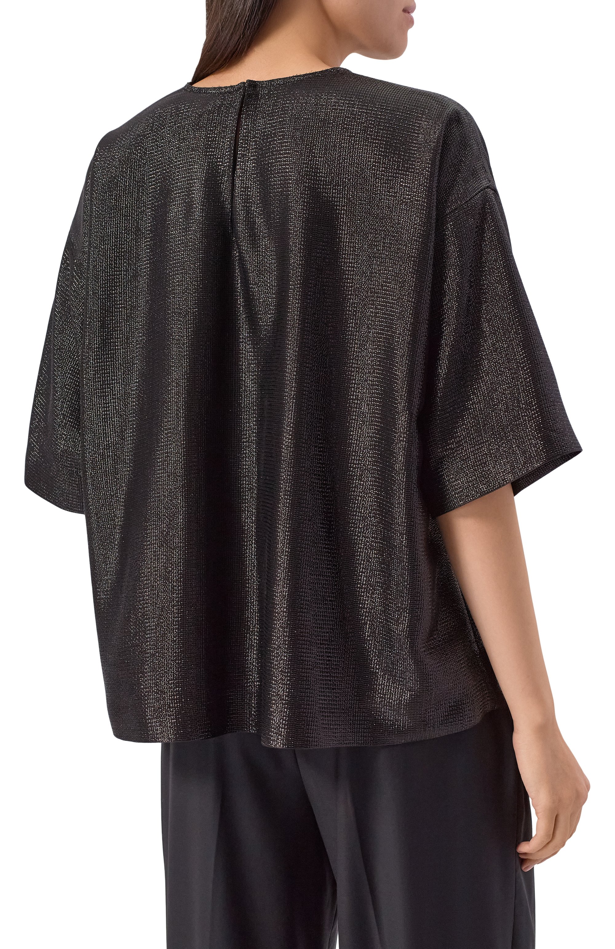 Топ из вискозы BOSS черного цвета по цене 27950 руб., арт. 50548890, фото 4 Топ из вискозы BOSS, арт. 50548890, фото 4