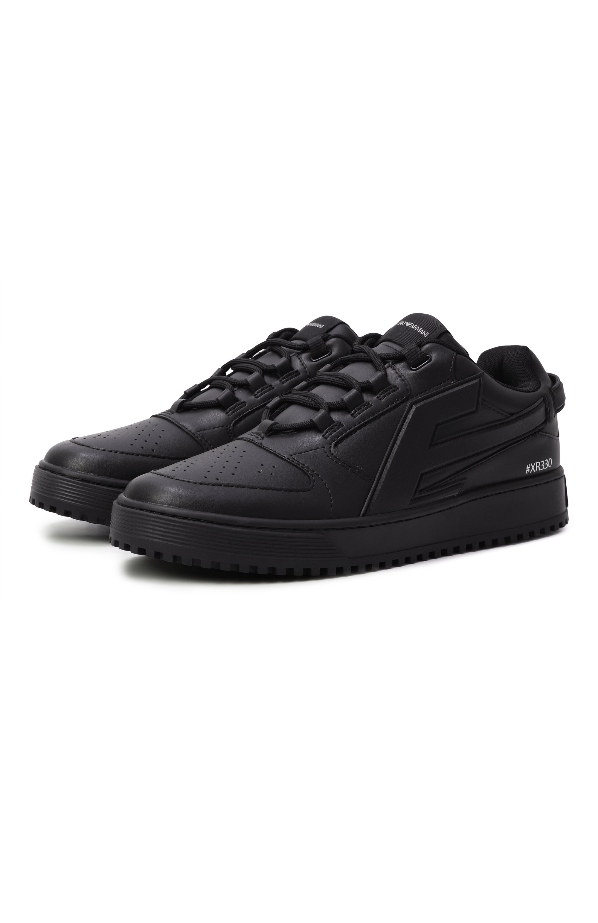 Кожаные кеды EMPORIO ARMANI, арт. EM003670/AF19554, фото 1