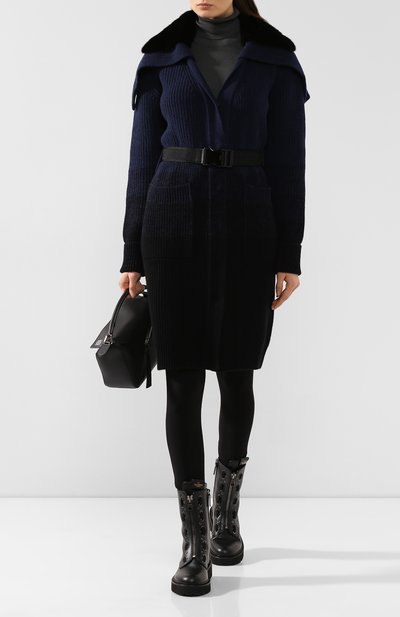 Пальто с меховым воротником FENDI, арт. FZF511 A8KT, фото 2