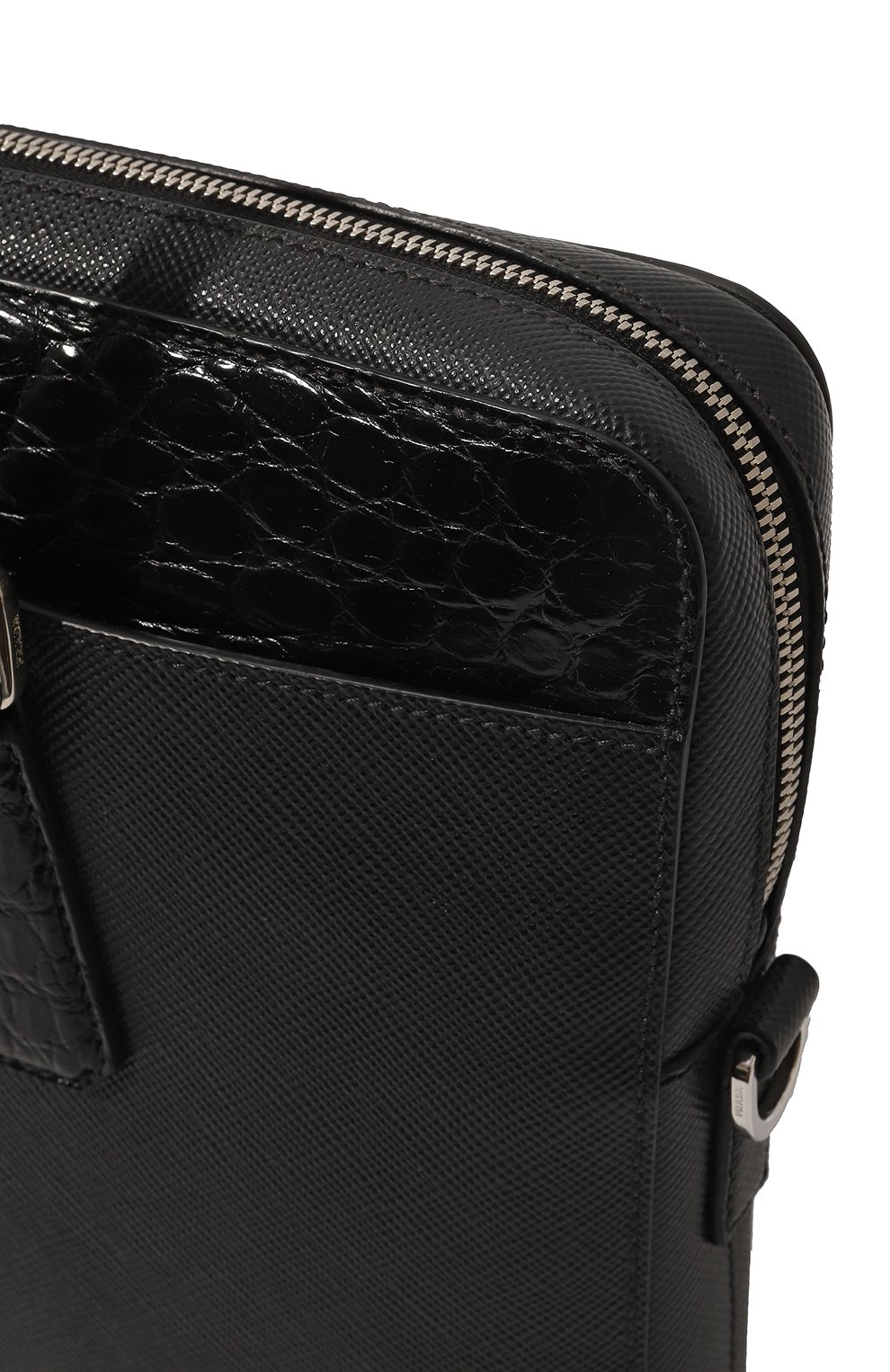 Сумка для ноутбука с отделкой из кожи каймана PRADA, арт. 2VE368-2EVL-F0002-TOL, фото 3