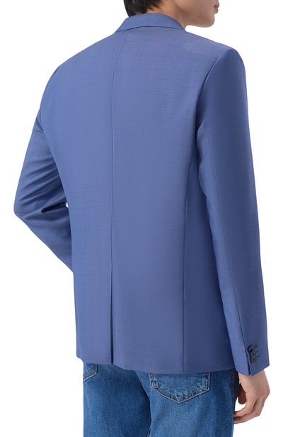 Шерстяной пиджак HUGO синего цвета по цене 59950 руб., арт. 50555240, фото 5 Шерстяной пиджак HUGO, арт. 50555240, фото 5