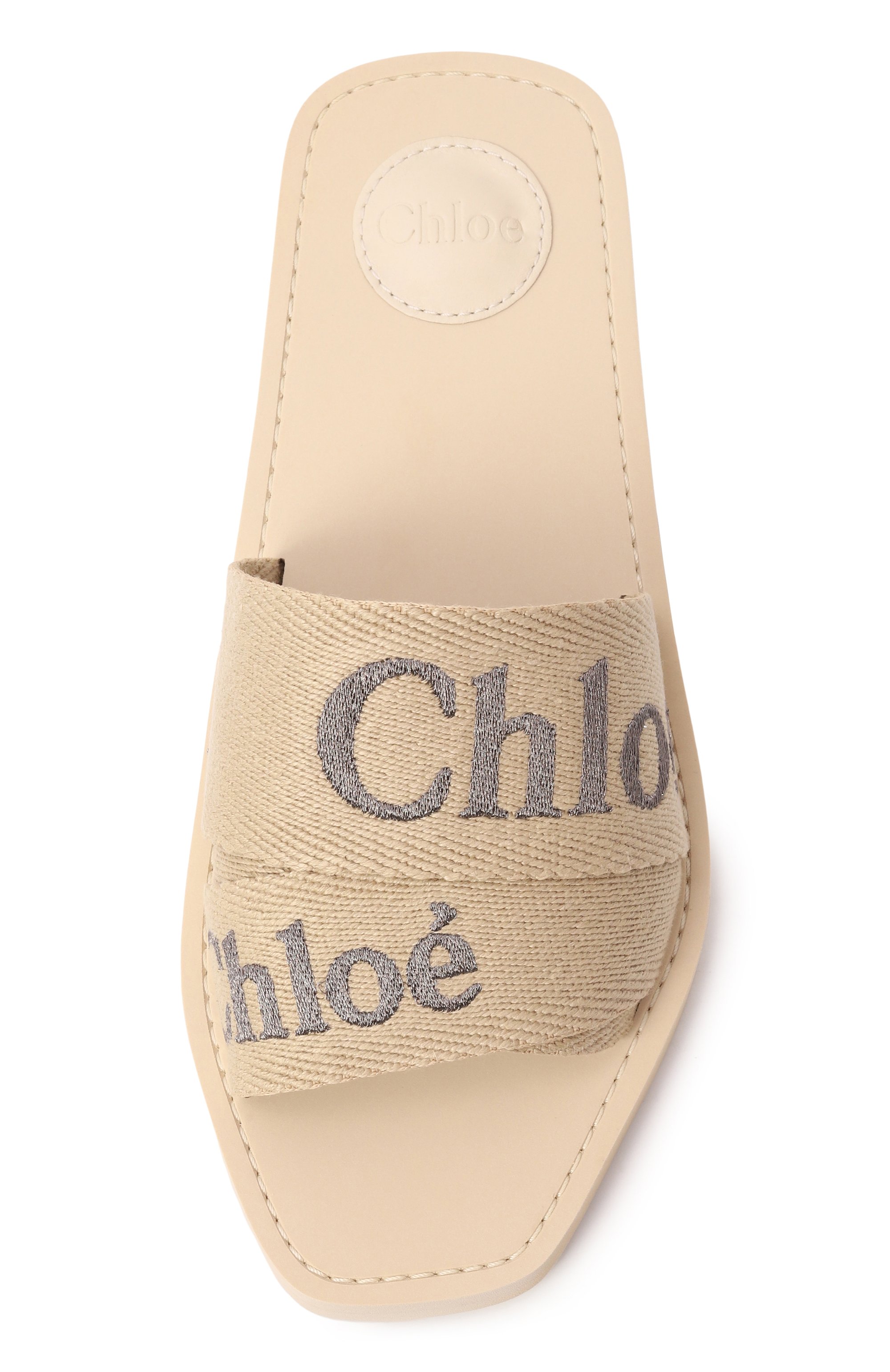 Текстильные шлепанцы woody CHLOÉ, арт. CHC25S188QT, фото 6