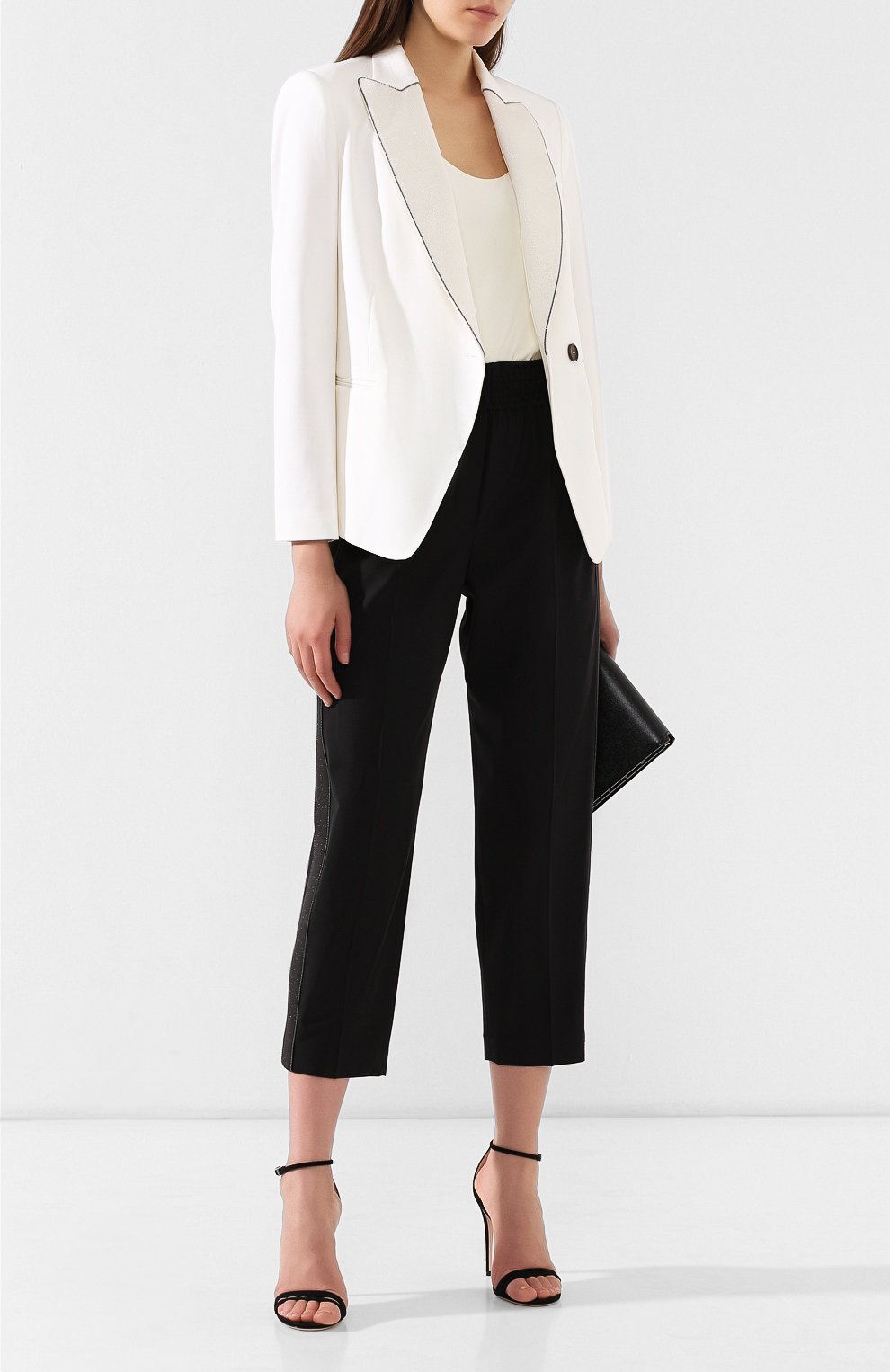 Укороченные брюки BRUNELLO CUCINELLI, арт. MPW07P7042, фото 2