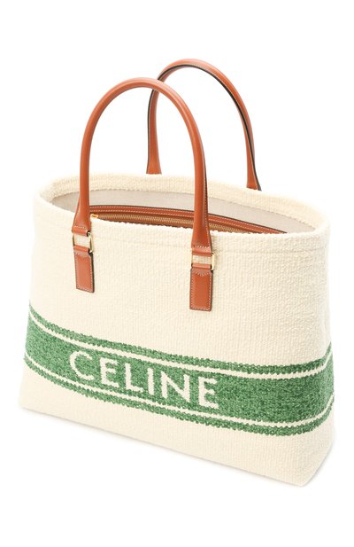 Сумка cabas CELINE зеленого цвета по цене 213000 руб., арт. 190062DBS, фото 4 Сумка cabas CELINE, арт. 190062DBS, фото 4