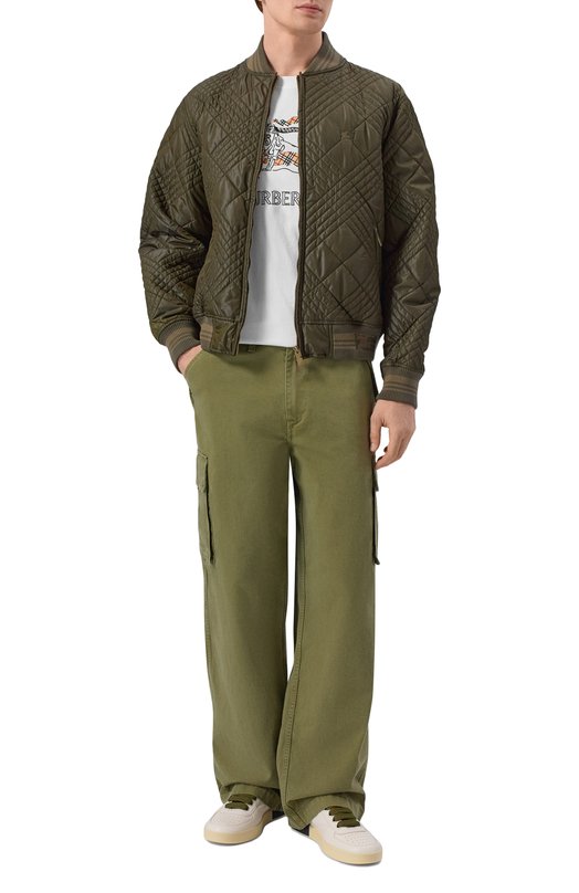 Хлопковая футболка Burberry 8121034 Белый  8121034 Фото 2