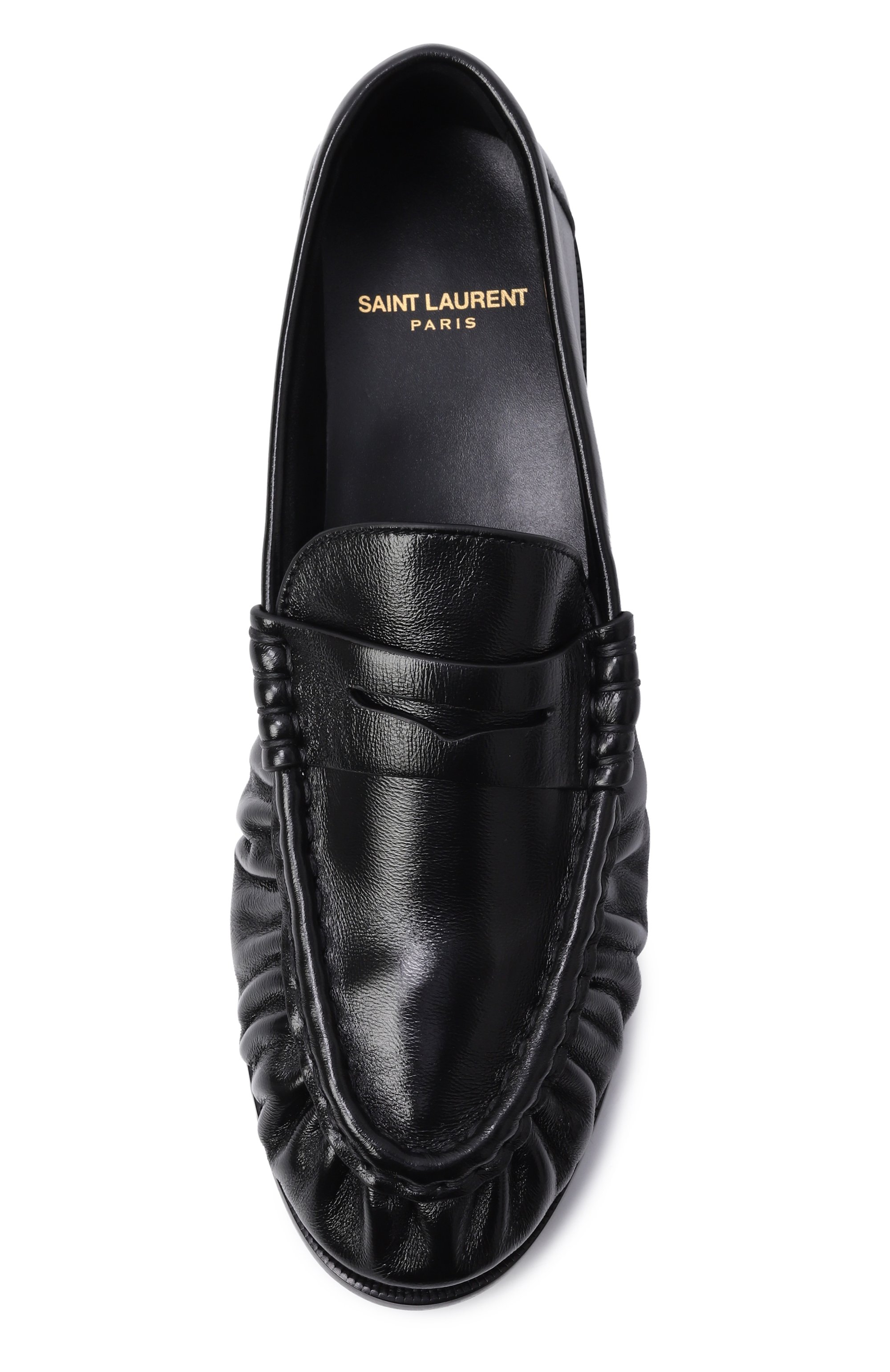 Кожаные пенни-лоферы le loafer SAINT LAURENT, арт. 766876/AA00K, фото 6