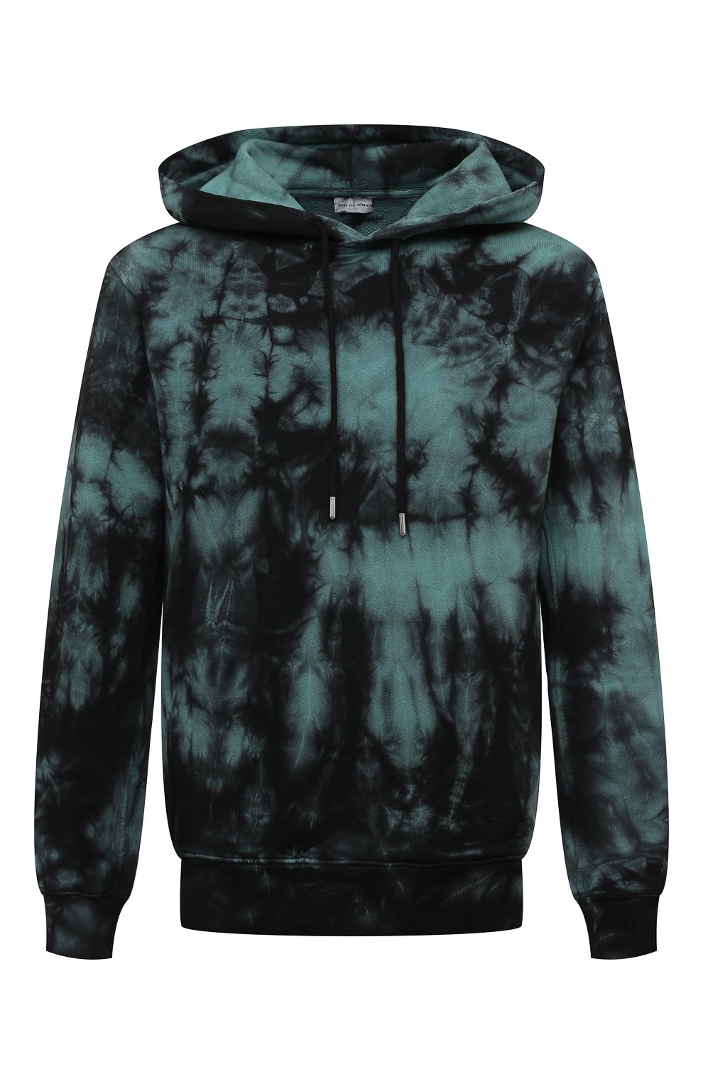 Хлопковое худи DRIES VAN NOTEN бирюзового цвета по цене 44900 руб., арт. 222-021121-5612, фото 1 Хлопковое худи DRIES VAN NOTEN, арт. 222-021121-5612, фото 1