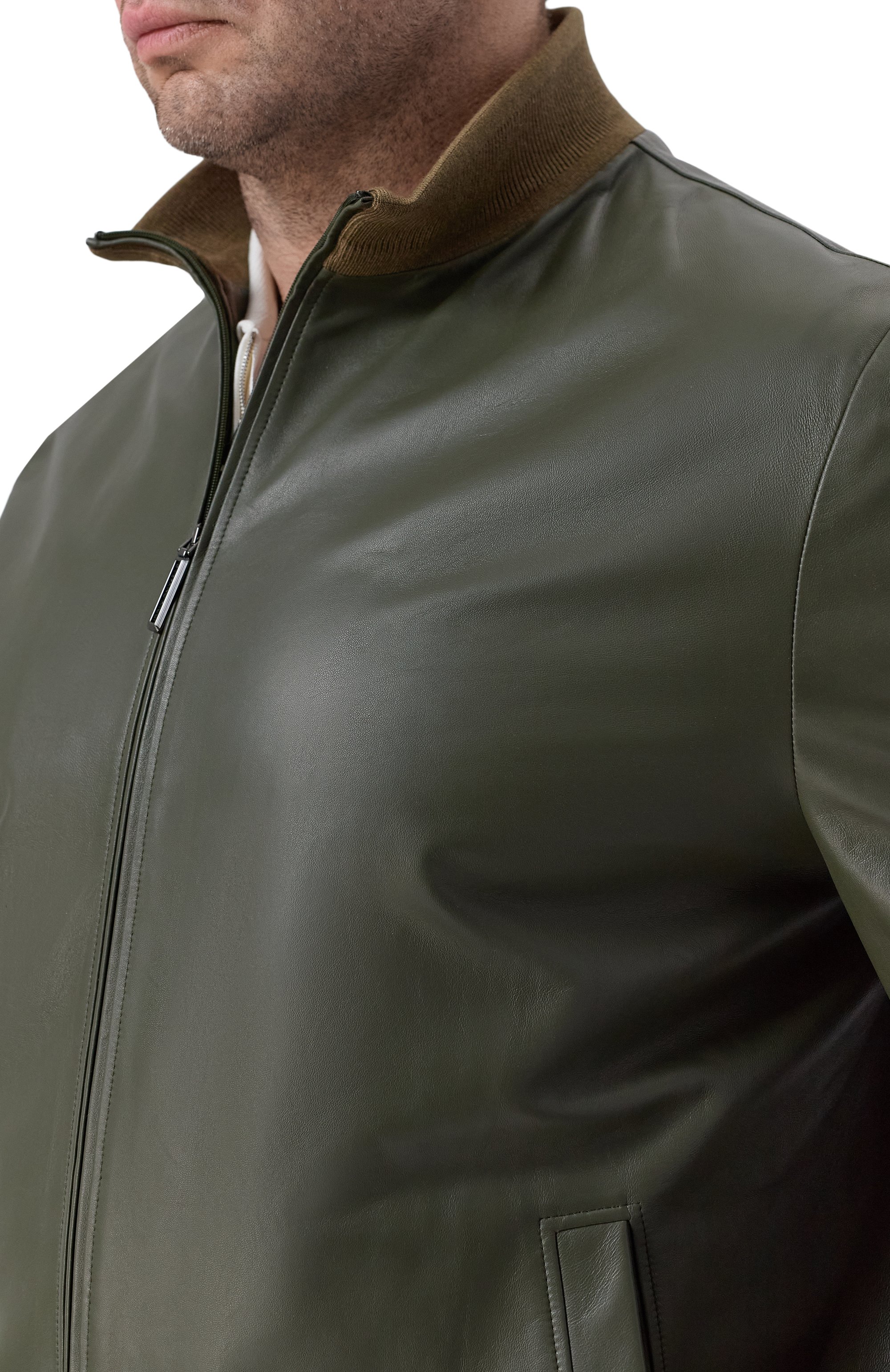 Кожаный бомбер STEFANO RICCI, арт. M7J6100260/NPNUV5_001, фото 5