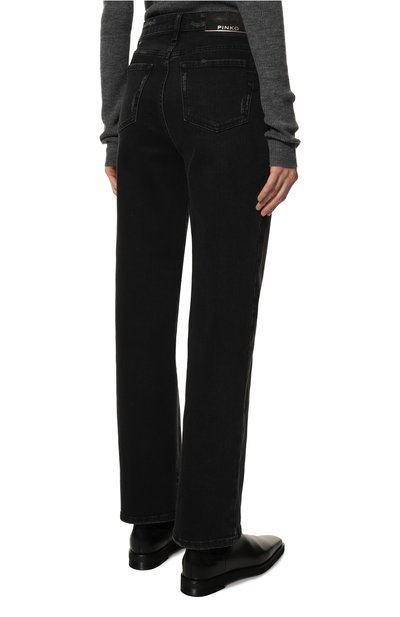 Джинсы PINKO черного цвета по цене 28500 руб., арт. 1J1129-A09G, фото 4 Джинсы PINKO, арт. 1J1129-A09G, фото 4