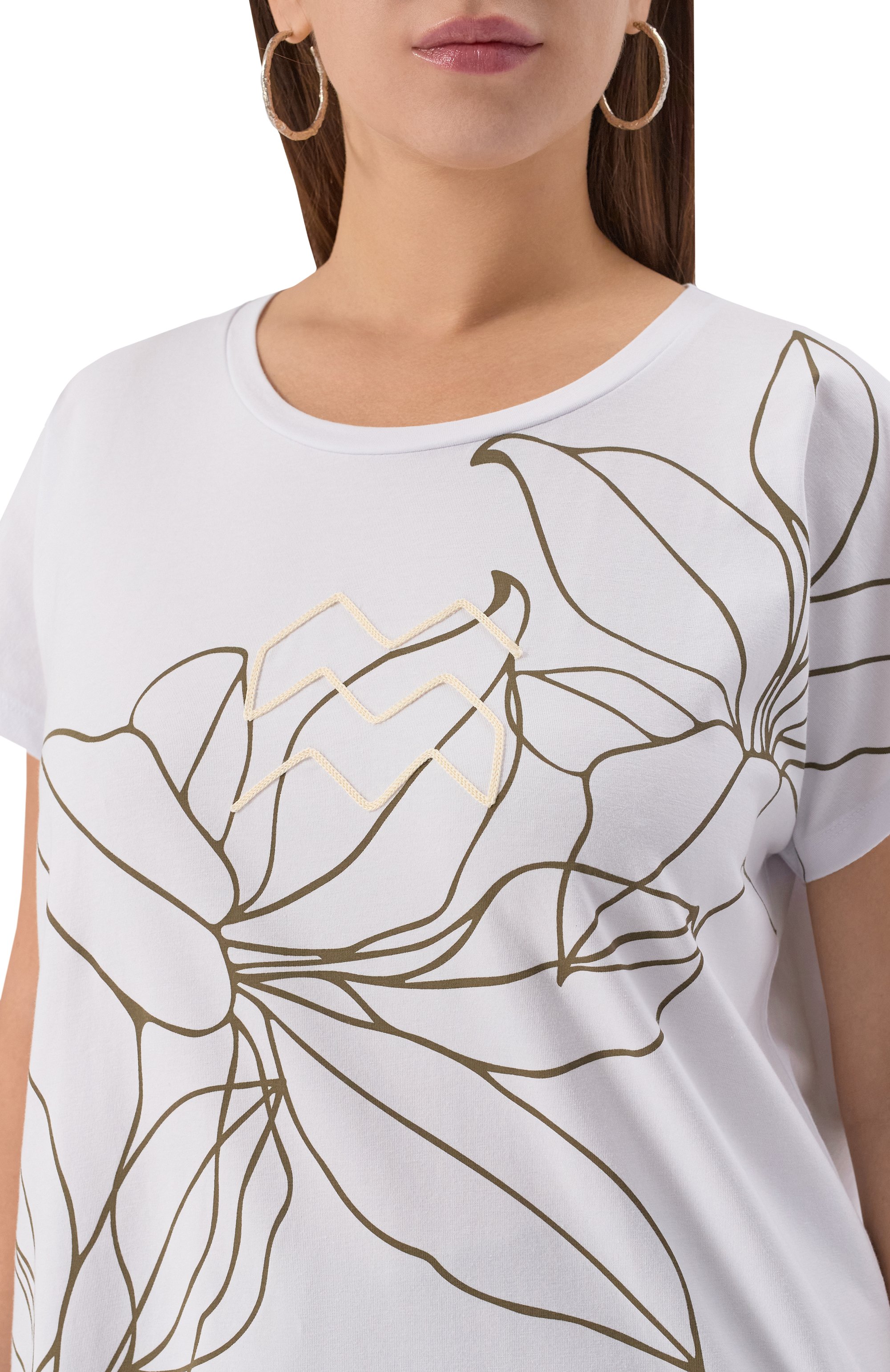 Хлопковая футболка PERSONA BY MARINA RINALDI, арт. GLENN, фото 5