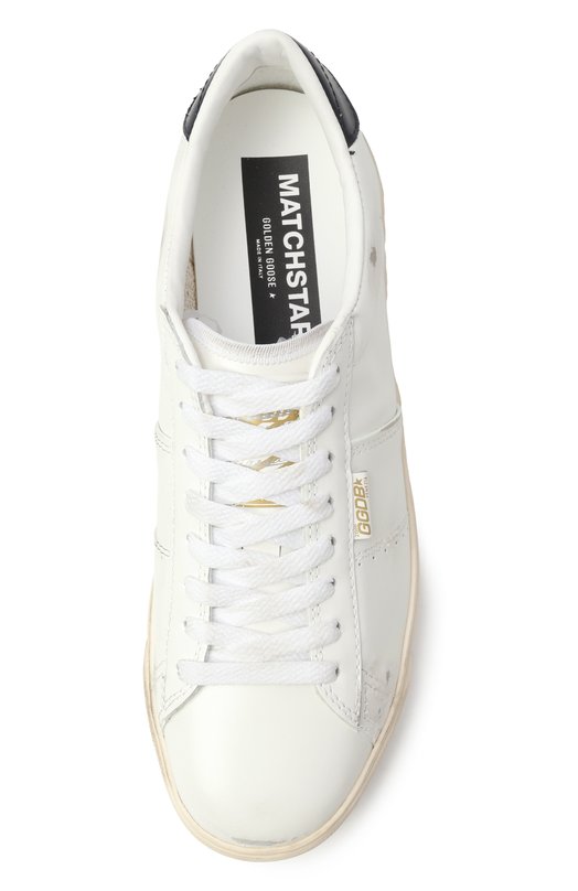 Кожаные кеды Matchstar Golden Goose Deluxe Brand GMF00796.F006921 Белый  GMF00796.F006921 Фото 6