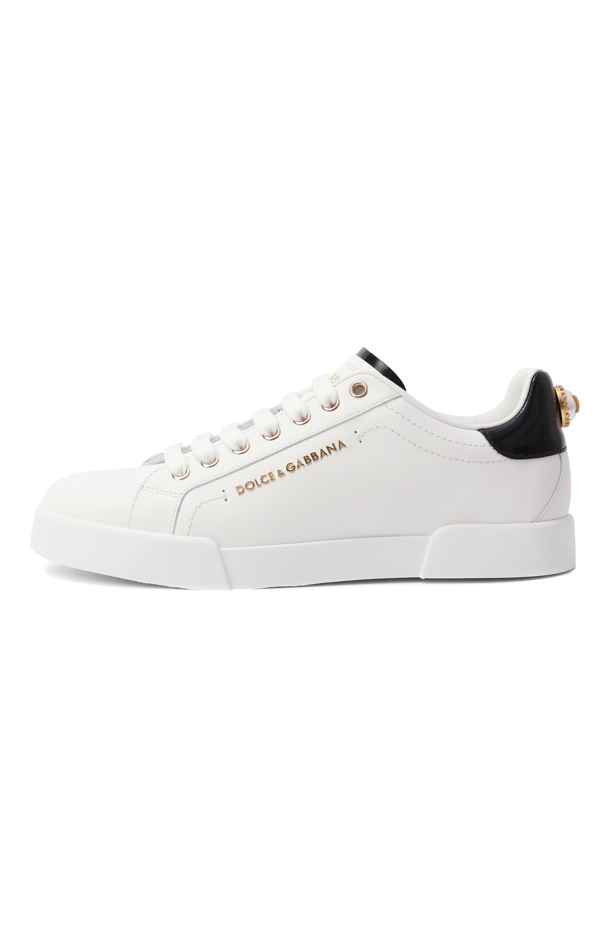 Кожаные кеды portofino DOLCE & GABBANA, арт. CK2329/AH506, фото 4