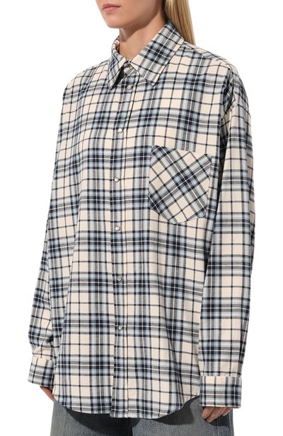 Хлопковая рубашка FORTE DEI MARMI COUTURE кремового цвета по цене 38950 руб., арт. 24WF3106, фото 3 Хлопковая рубашка FORTE DEI MARMI COUTURE, арт. 24WF3106, фото 3