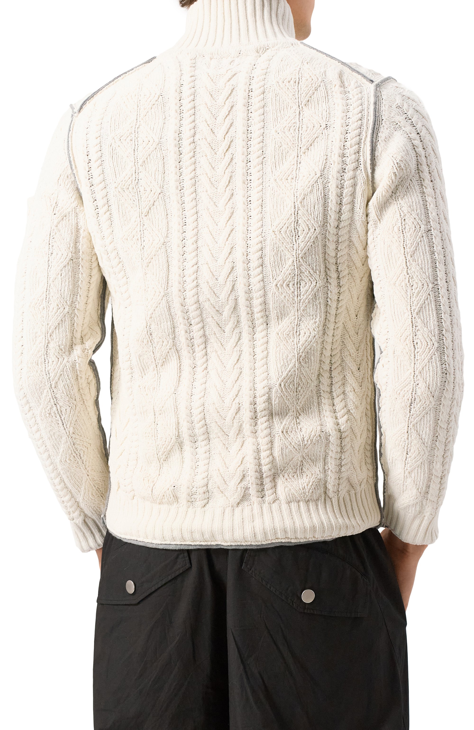 Хлопковый кардиган C.P. COMPANY белого цвета по цене 46100 руб., арт. 17CMKN191A110190G, фото 4 Хлопковый кардиган C.P. COMPANY, арт. 17CMKN191A110190G, фото 4