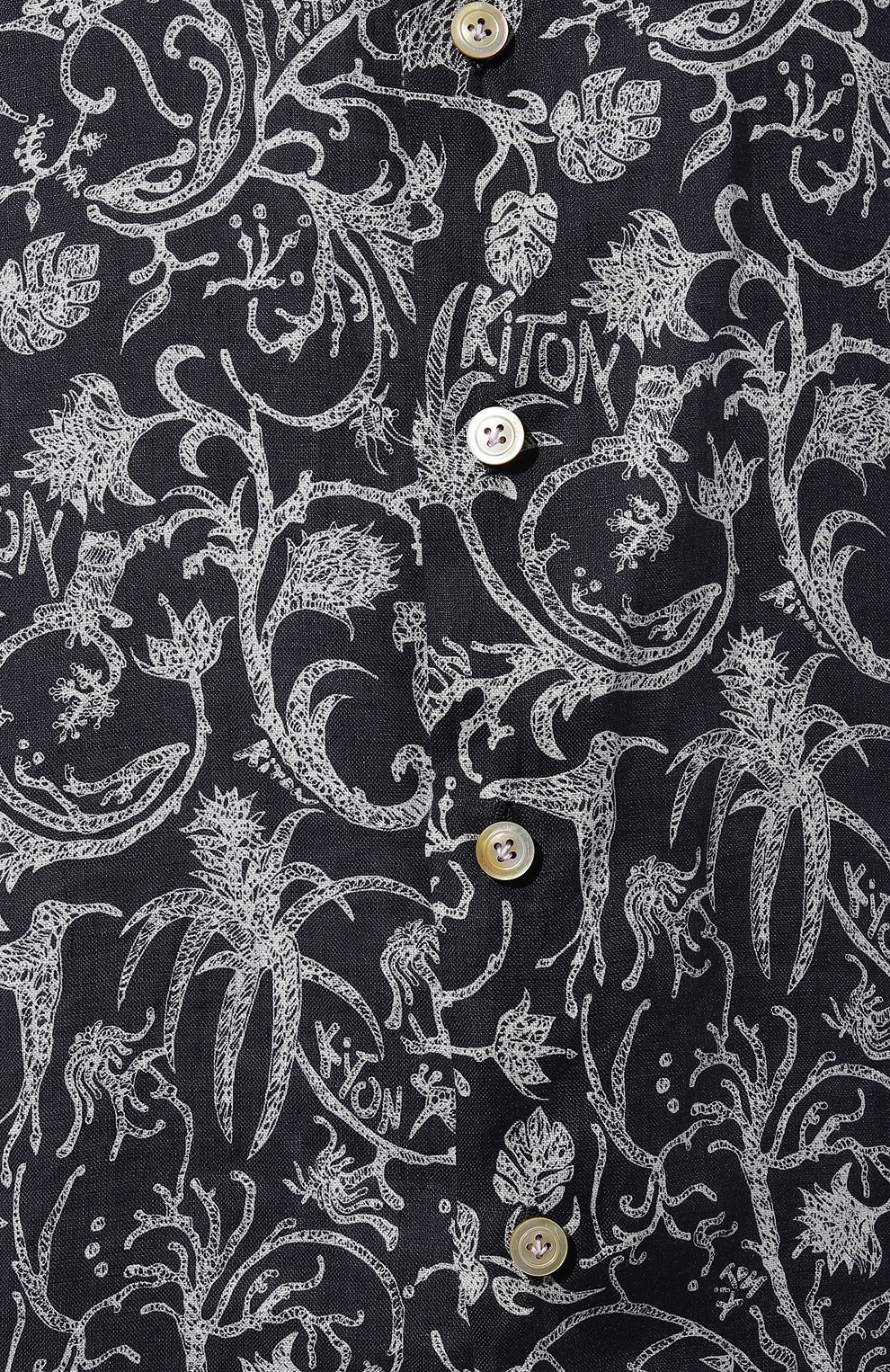 Льняная рубашка KITON, арт. UMC024H08902, фото 5