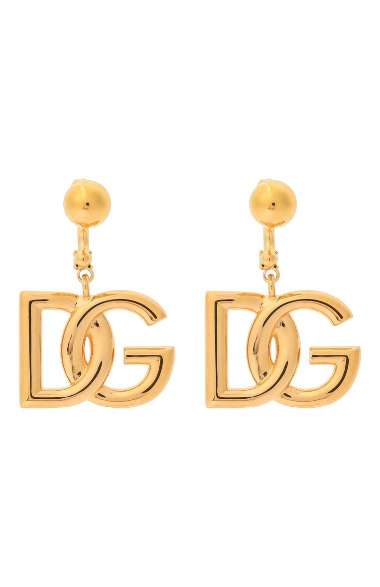 Женские серьги DOLCE & GABBANA золотого цвета, арт. WEN6P1/W1111 | Фото 1 (Материал: Металл; Нос: Не проставлено; Региональные ограничения белый список (Axapta Mercury): Не проставлено)