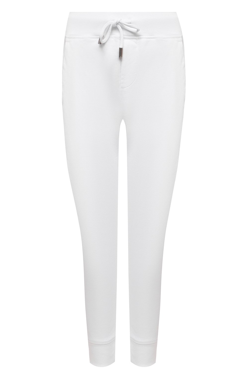Хлопковые джоггеры DSQUARED2 белого цвета по цене 31850 руб., арт. S80KA0012/S25042, фото 1 Хлопковые джоггеры DSQUARED2, арт. S80KA0012/S25042, фото 1