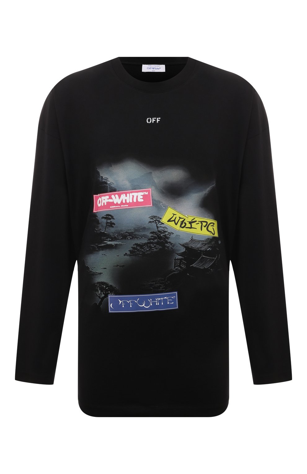 Хлопковый лонгслив OFF-WHITE, арт. 0MAB091F24JER008, фото 1