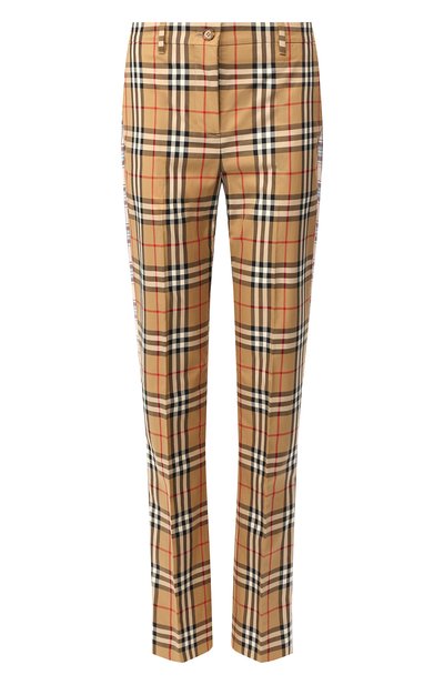 Женские хлопковые брюки BURBERRY, арт. 8016903