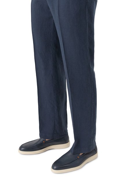 Кожаные лоферы detroit SANTONI, арт. MGDG17824TICSWLM, фото 3