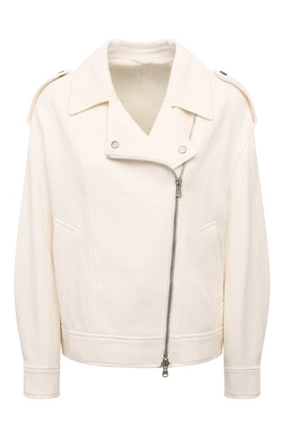 Женская куртка из хлопка и льна BRUNELLO CUCINELLI, арт. MH5712843