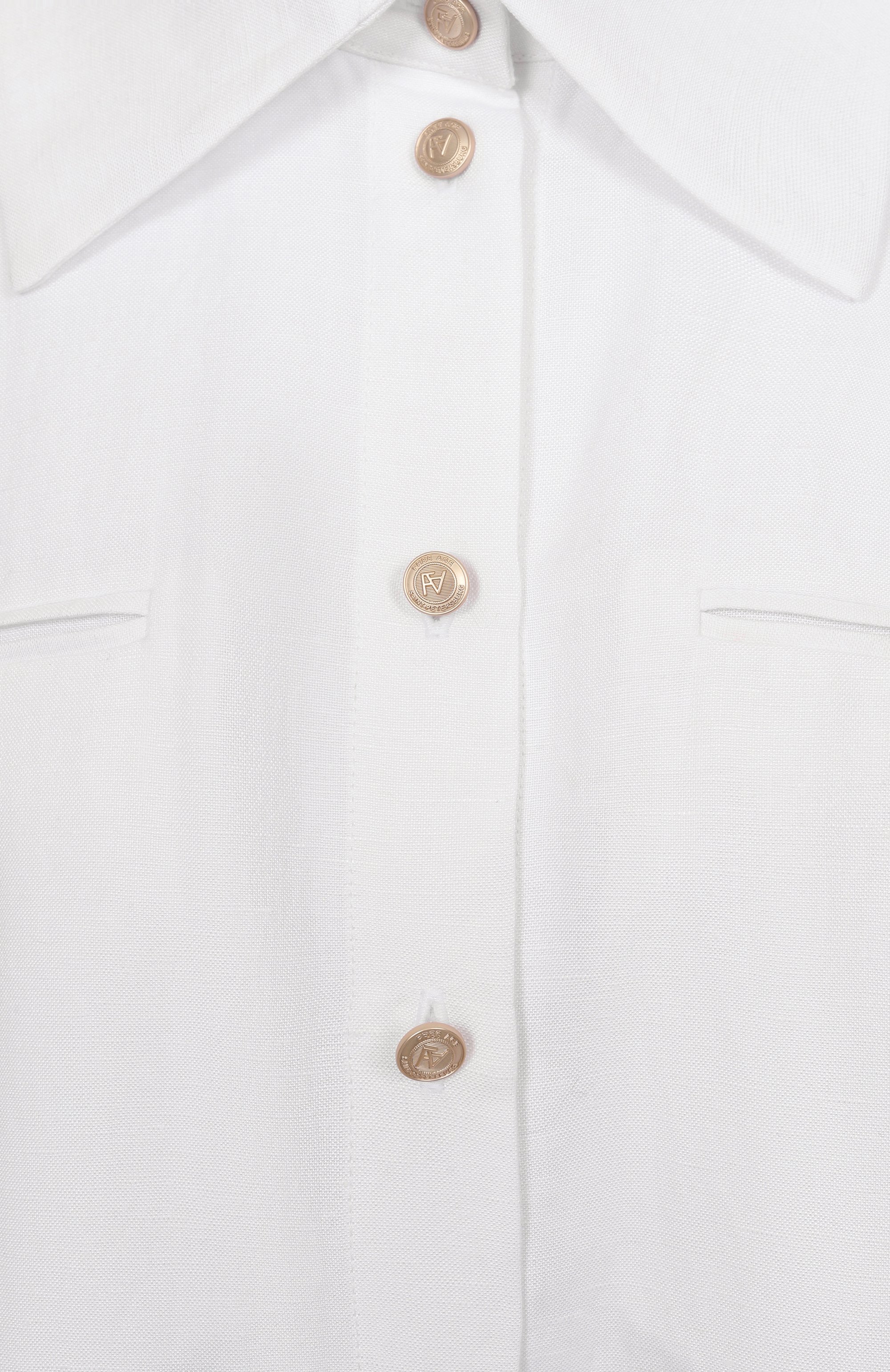 Рубашка из вискозы и льна FREEAGE, арт. WS25.BL016.2070.100, фото 6