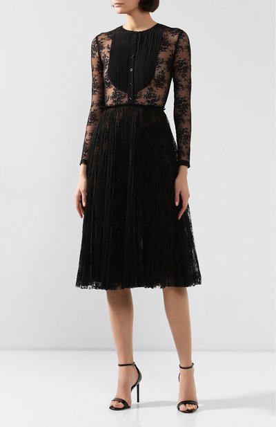 Кружевное платье ERMANNO ERMANNO SCERVINO черного цвета по цене 77500 руб., арт. 45T AB58 PIZ, фото 3 Кружевное платье ERMANNO ERMANNO SCERVINO, арт. 45T AB58 PIZ, фото 3