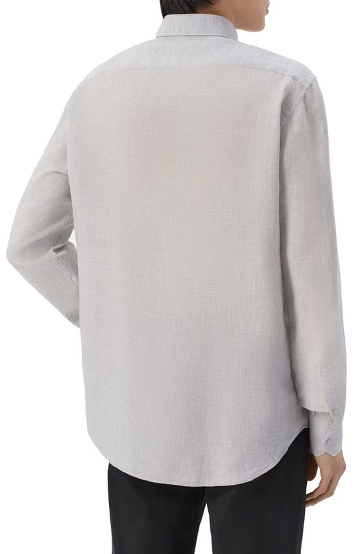 Льняная рубашка Stefano Ricci MC007783/BX2922 Серый  MC007783/BX2922 Фото 4