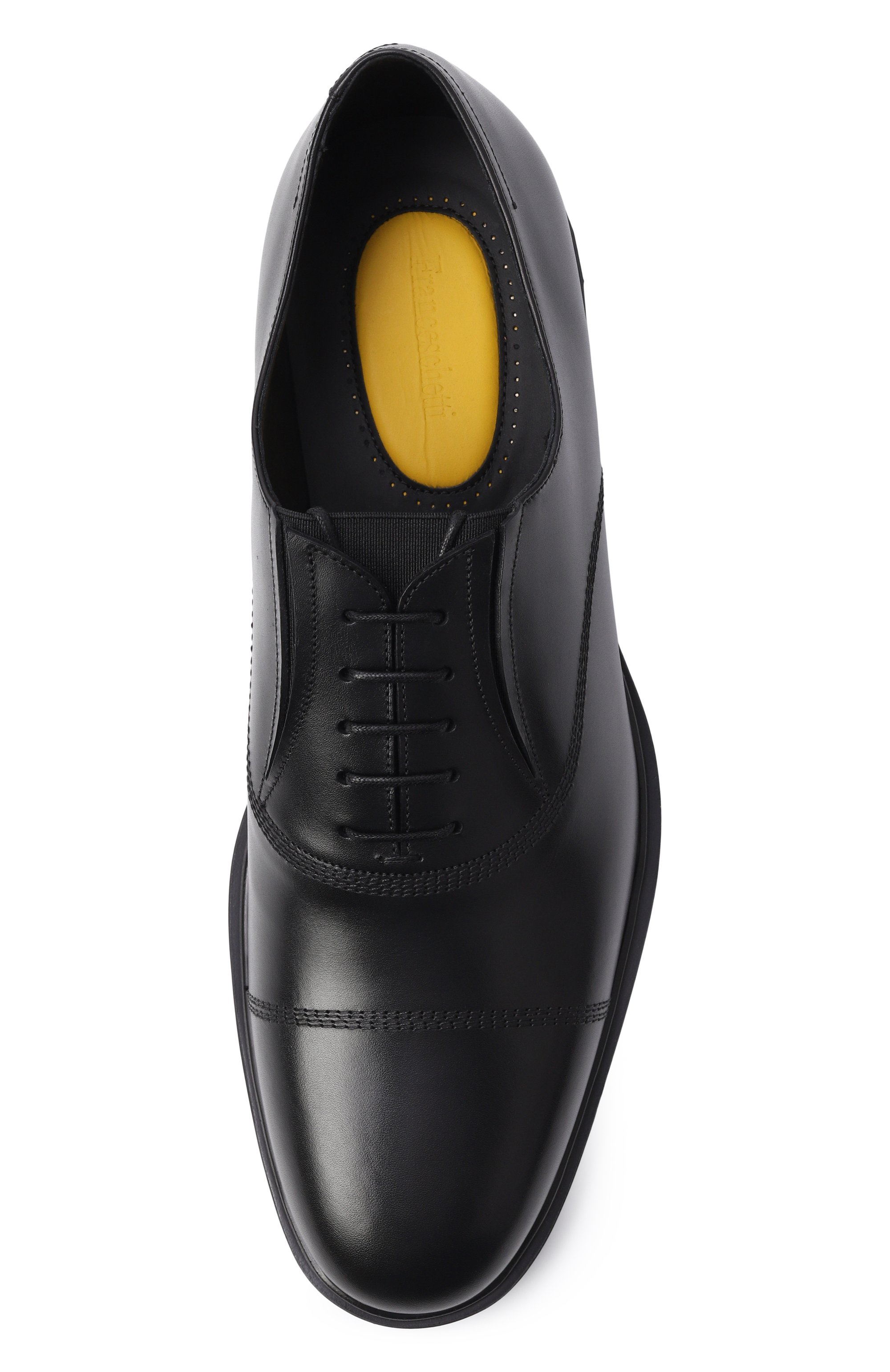 Кожаные оксфорды FRANCESCHETTI черного цвета по цене 51950 руб., арт. 0990001/VIT C0RTINA, фото 5 Кожаные оксфорды FRANCESCHETTI, арт. 0990001/VIT C0RTINA, фото 5