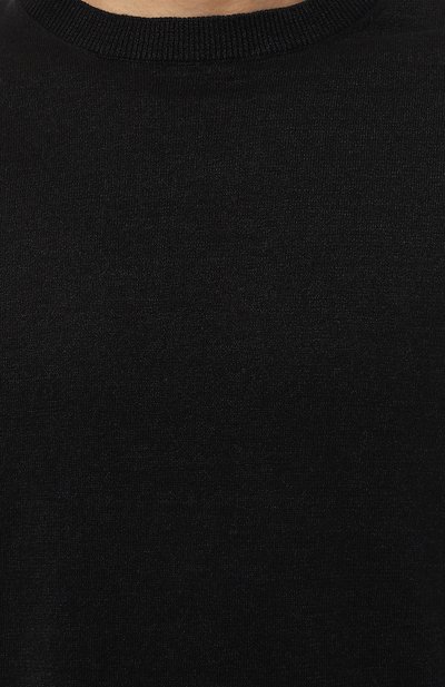 Джемпер изо льна и хлопка KITON черного цвета по цене 97700 руб., арт. UMM049503, фото 5 Джемпер изо льна и хлопка KITON, арт. UMM049503, фото 5
