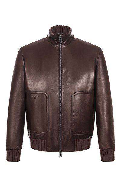 Мужской кожаный бомбер MVST, арт. ZECK-ES4250/Z2764-1
