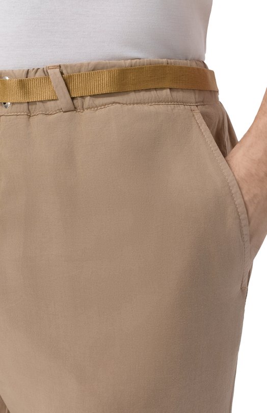 Брюки из лиоцелла и льна White Sand 26SU66/80 Бежевый  26SU66/80 Фото 5
