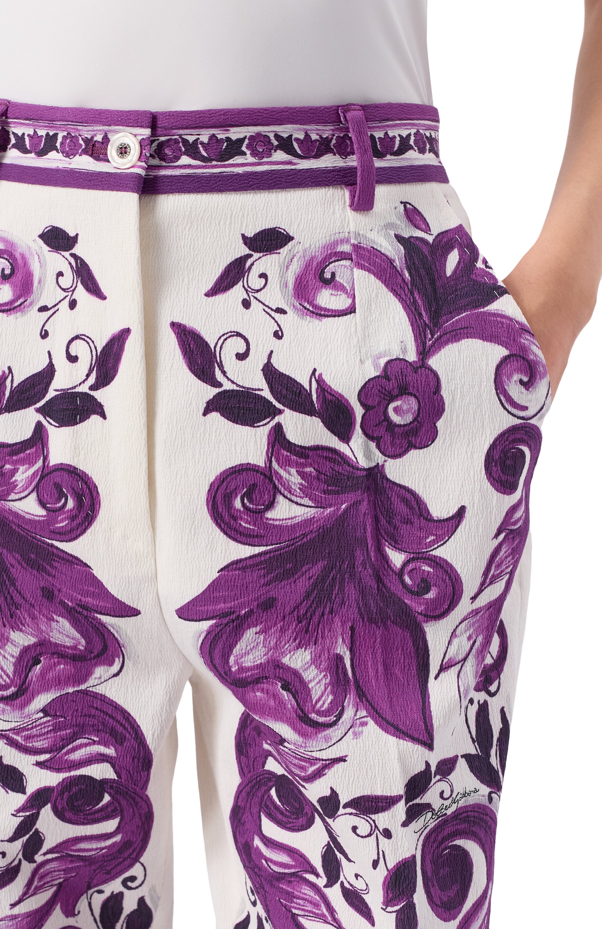 Брюки из хлопка и вискозы DOLCE & GABBANA, арт. FTAM2T/FPFSR, фото 5