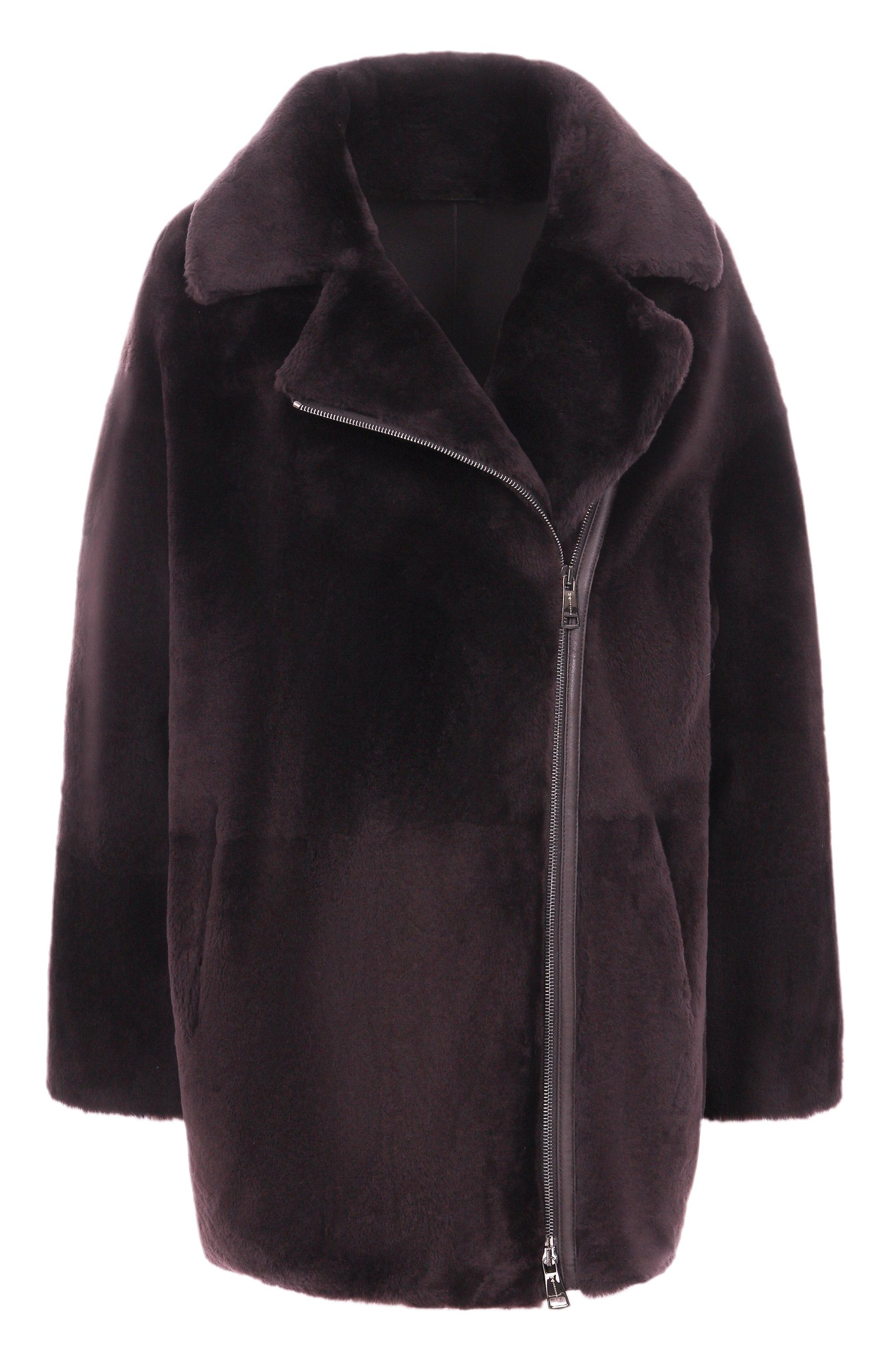 Дубленка из овчины MANZONI24 коричневого цвета по цене 354500 руб., арт. 25M1418-S21/48-50, фото 1 Дубленка из овчины MANZONI24, арт. 25M1418-S21/48-50, фото 1