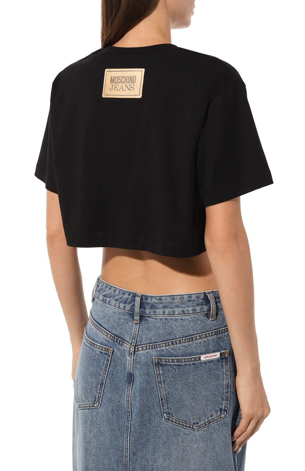 Хлопковая футболка M05CH1NO JEANS, арт. 232K2/A1205/8762, фото 4